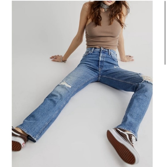 Mother High Waisted Rider Skimp in Bloom And Doom 29 - Picture 2 of 10